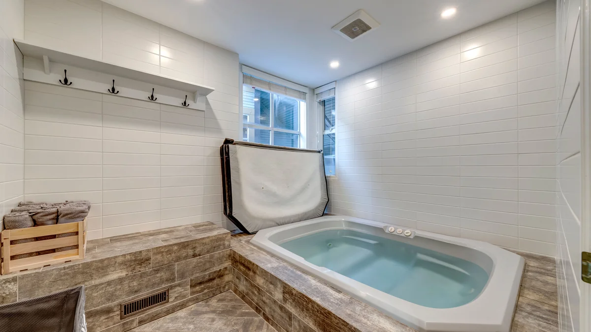 Private Indoor Hot tub main floor