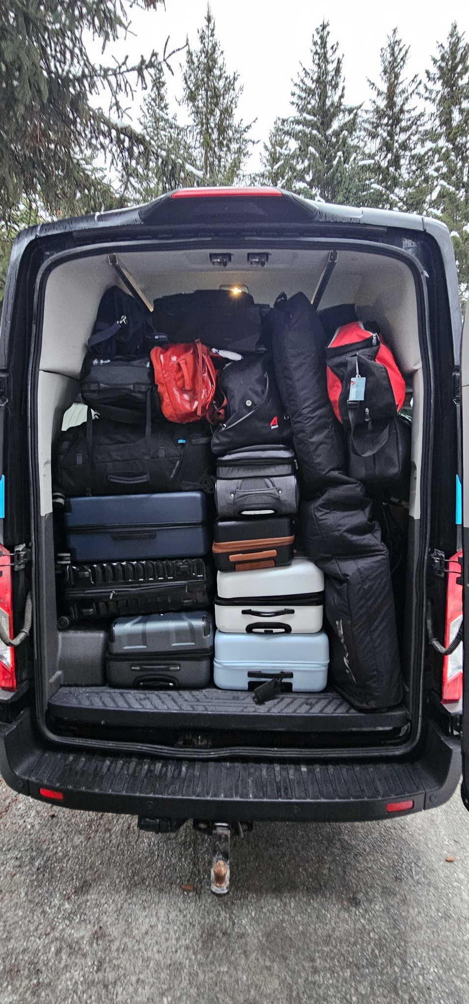Rear storage compartment