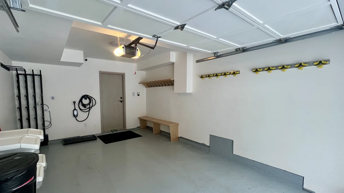 Garage with EV charging