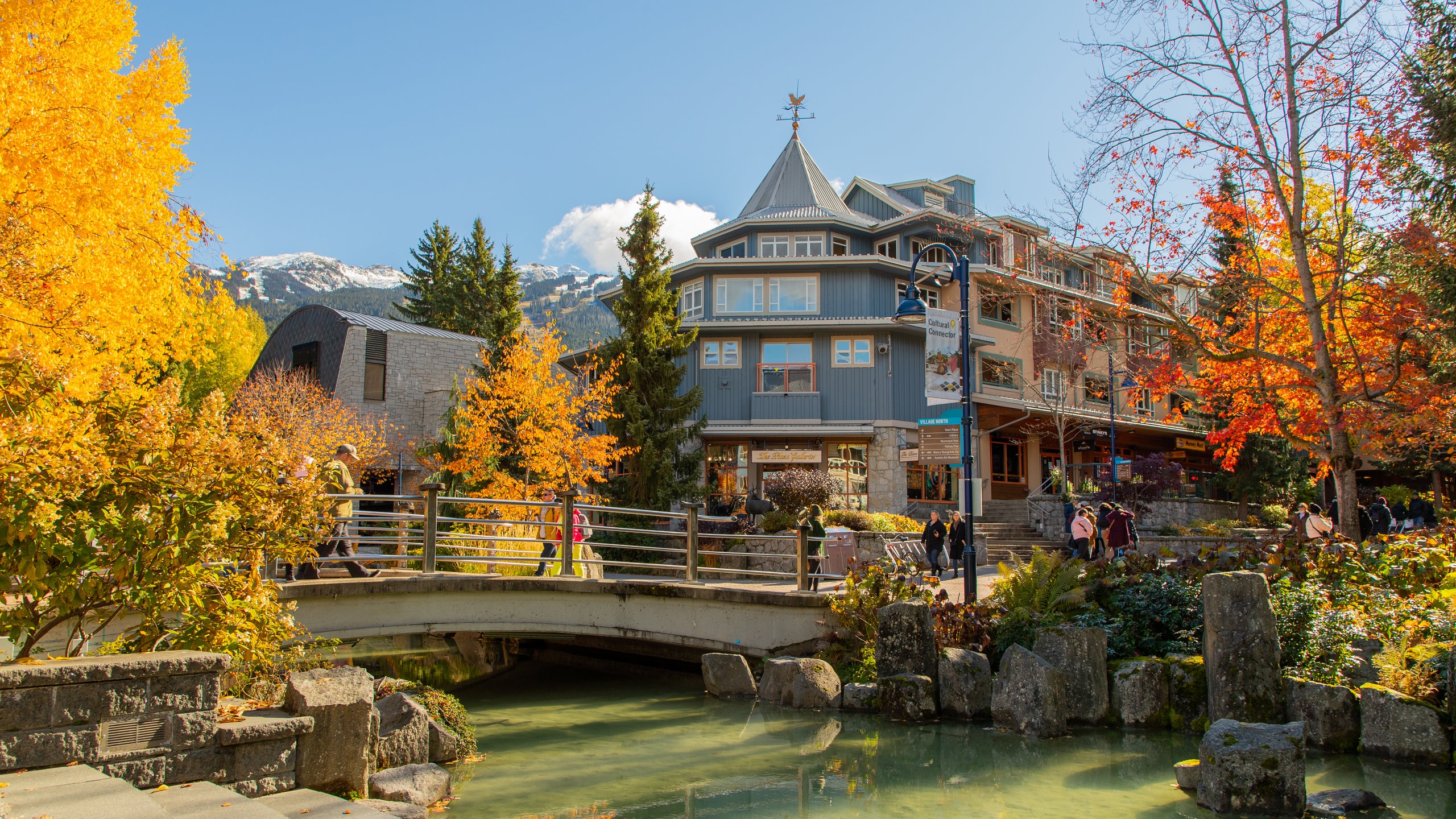 Shoppers on the Village Stroll in Whistler Village