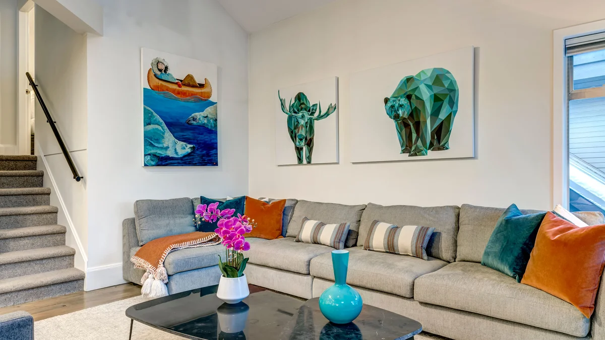 Living Room + Gas Fireplace