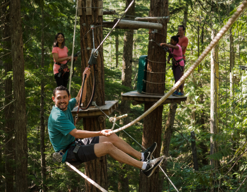 Aerial Obstacle Course in Whistler