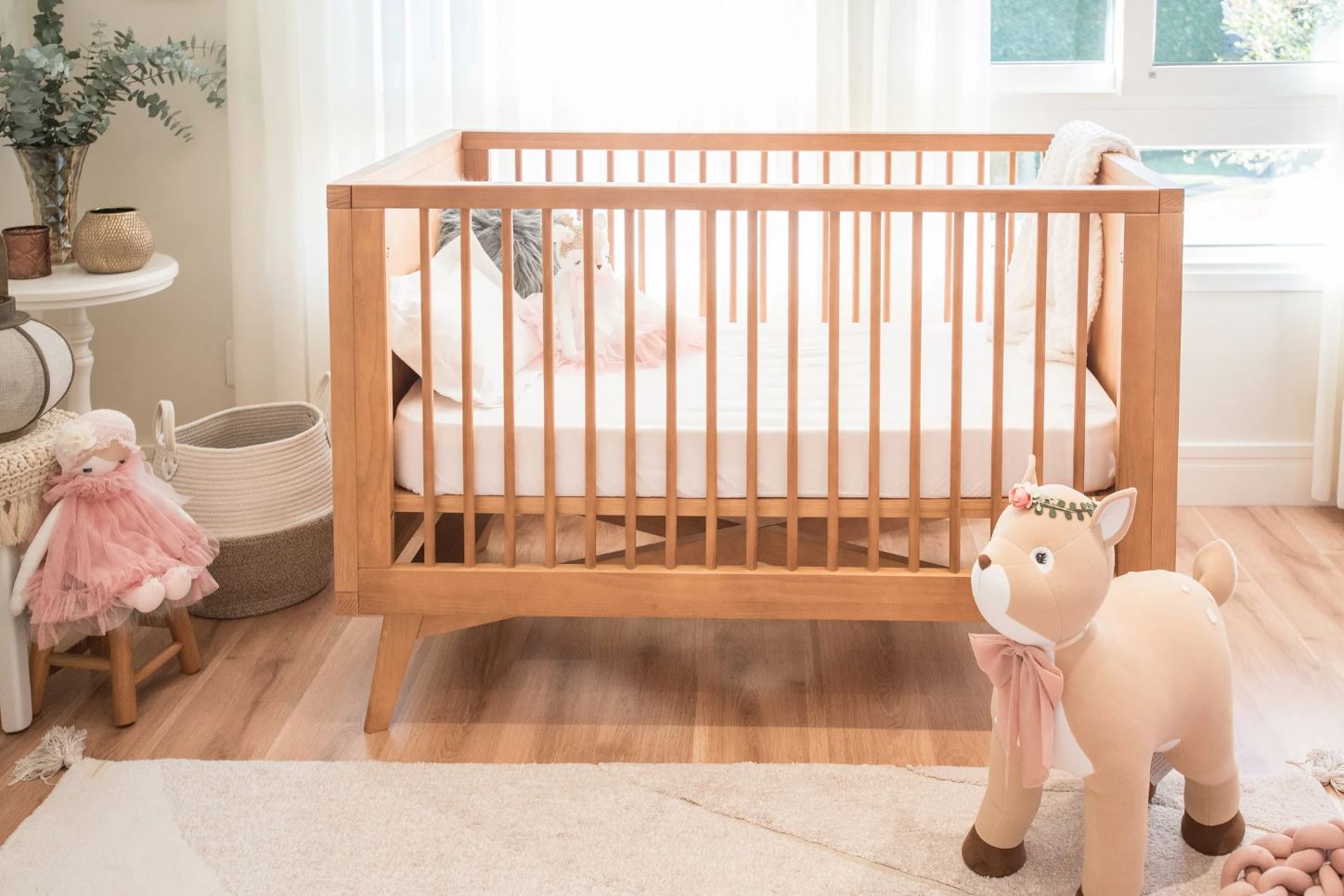 Baby equipment set up in a Whistler vacation rental