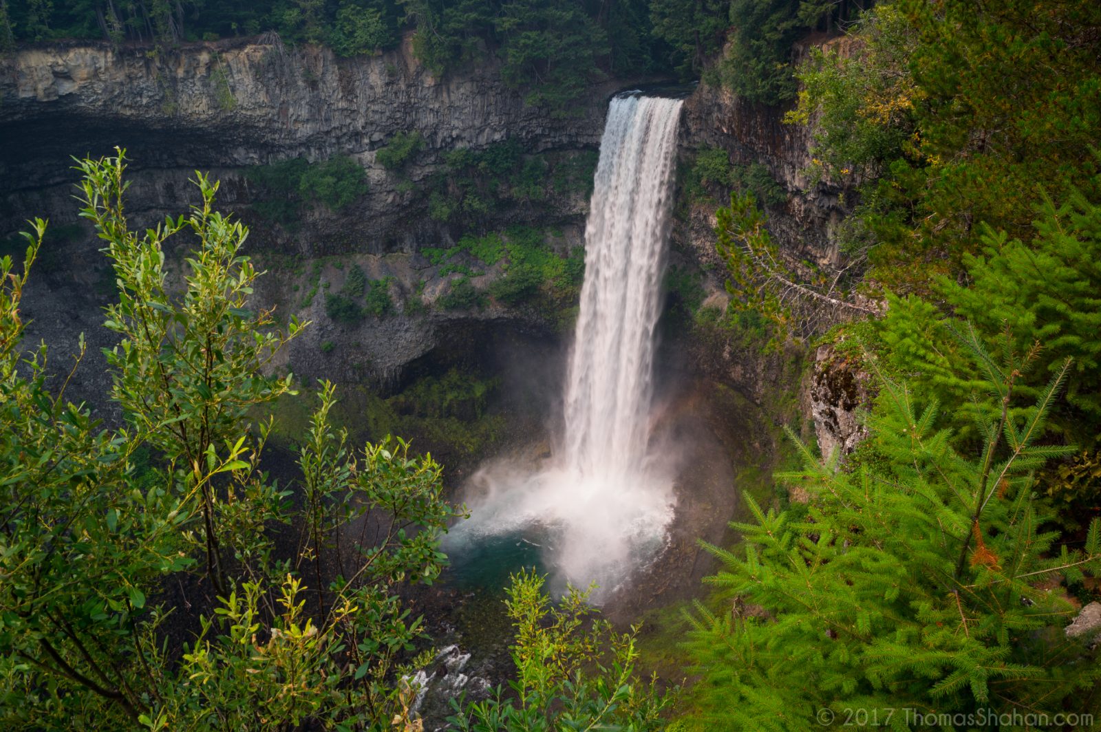 Brandywine Falls dropping 70 metres in a single freefall into a forested canyon south of Whistler, BC