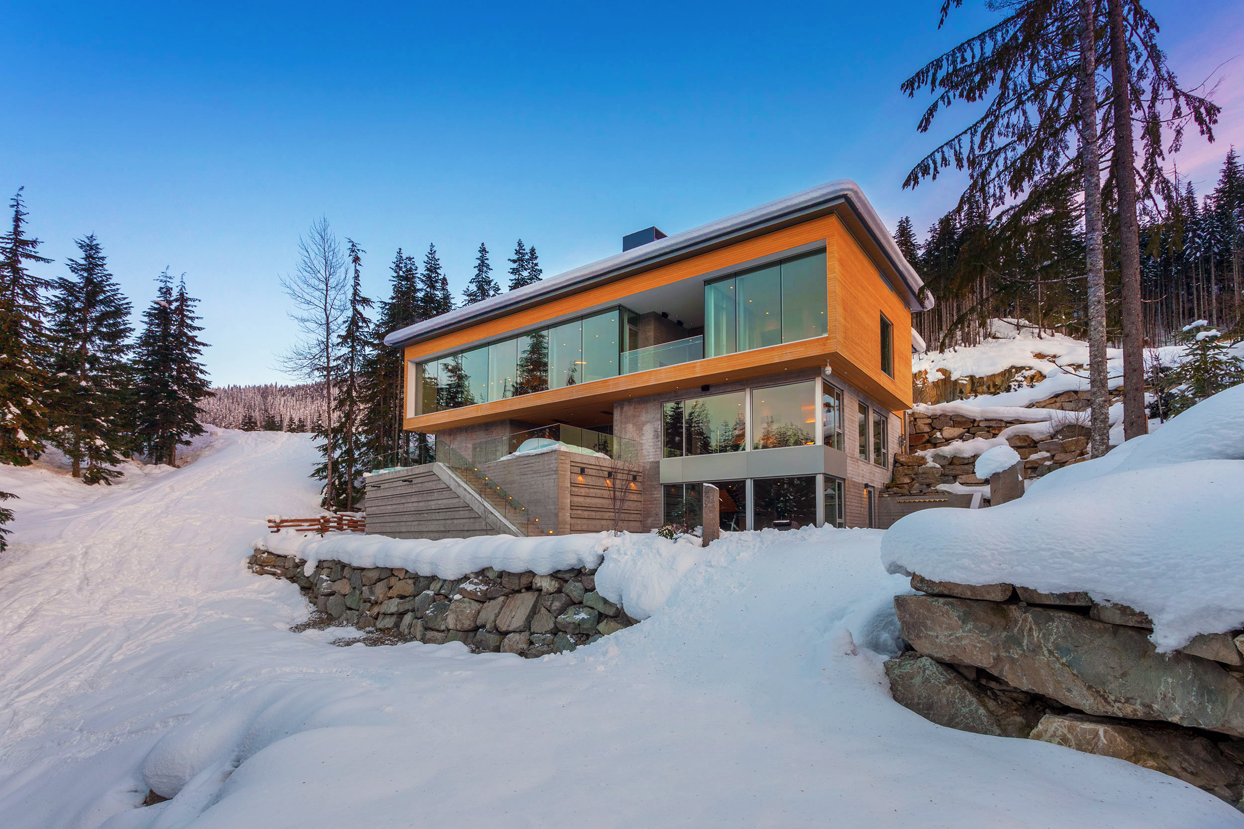 Luxury Whistler chalet exterior, Chalet Care service