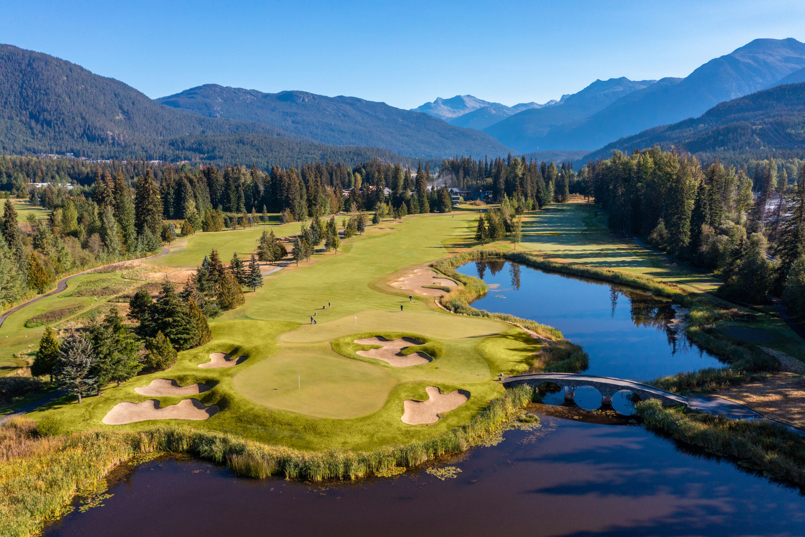 Nicklaus North Golf Course beside Green Lake, Whistler