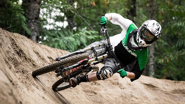 Riding the bike trails around Whistler