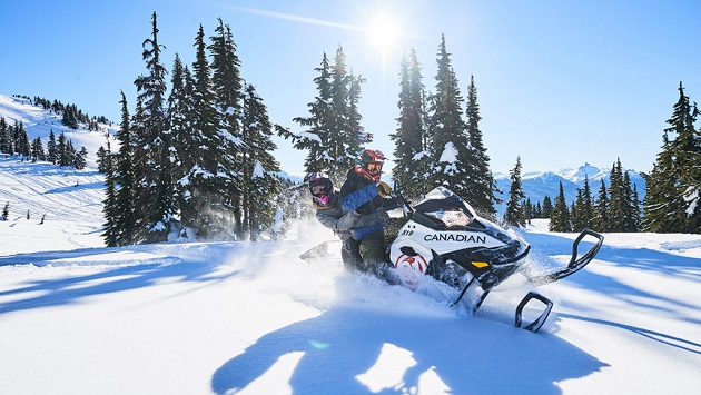 Snowmobiling in Whistler