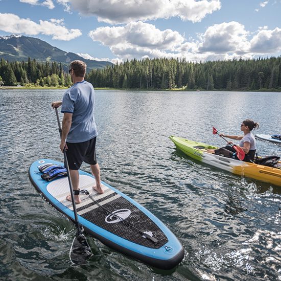 Paddleboarding in Whistler